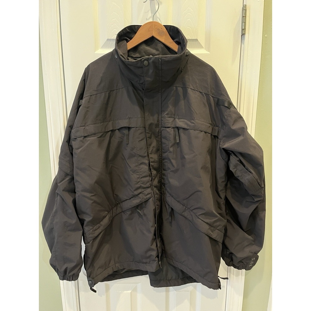 511 Tactical Jacket Mens XL Black 3 in 1 Parka Waterproof Shell 48001